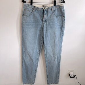 Rachel Comey Light Wash Frayed Waist Jeans